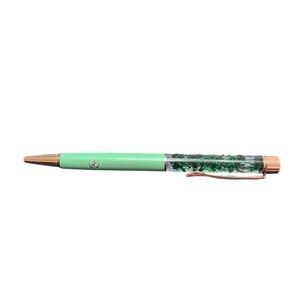 Horsevans.com Green Floral Ballpoint Pen with Dried‎ Flower Decor